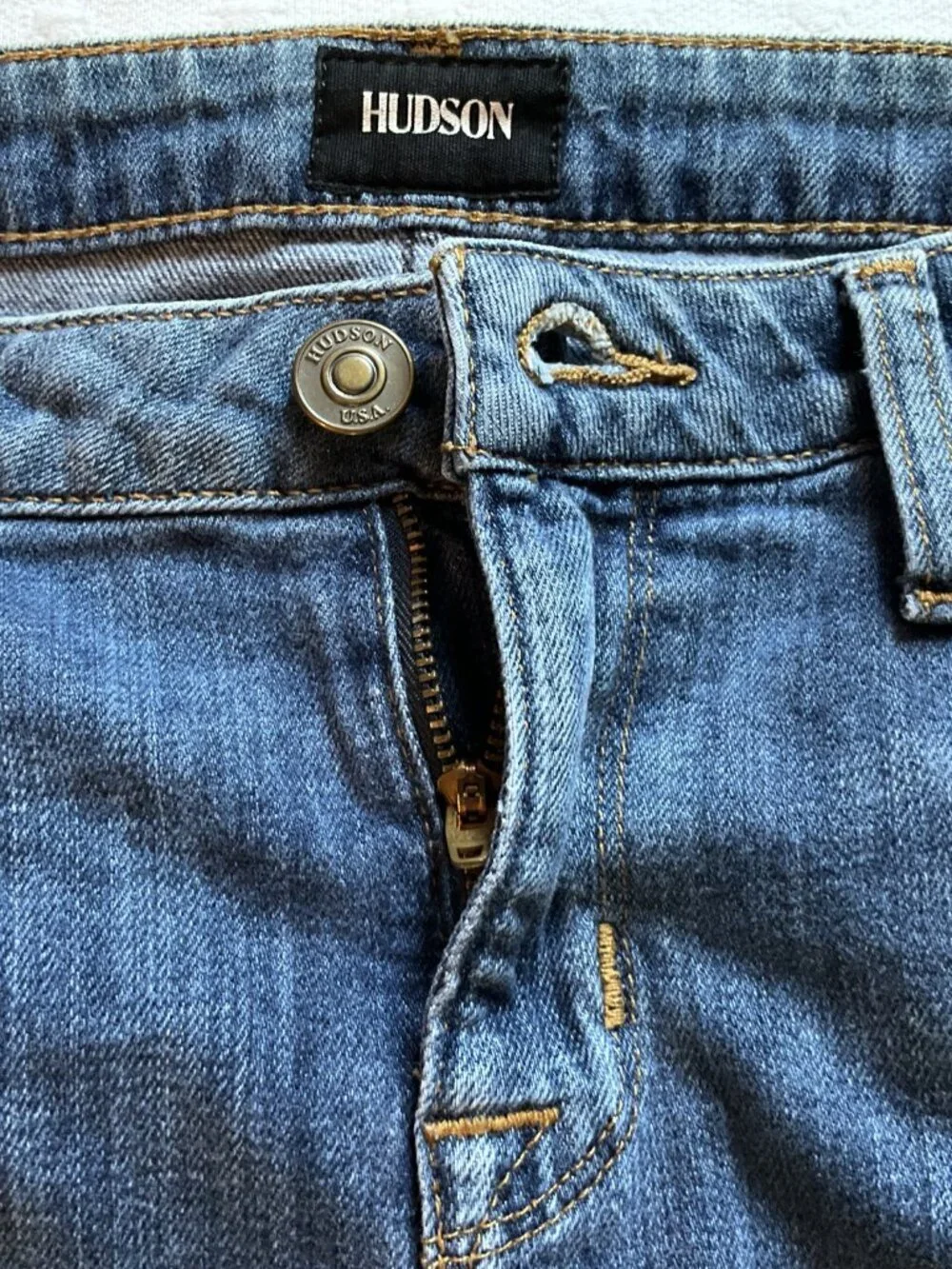 Hudson Women’s Hailey Short Denim Jean Skirt, Blue, Sz 28